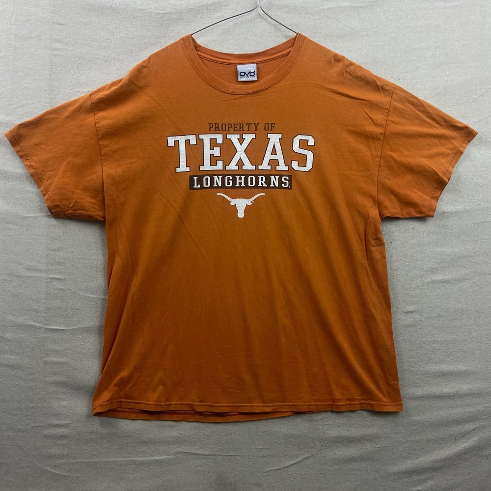 Old Varsity Brand T-Shirt‎ Mens 2XL Burnt Orange Texas Longhorns Graphic Tee